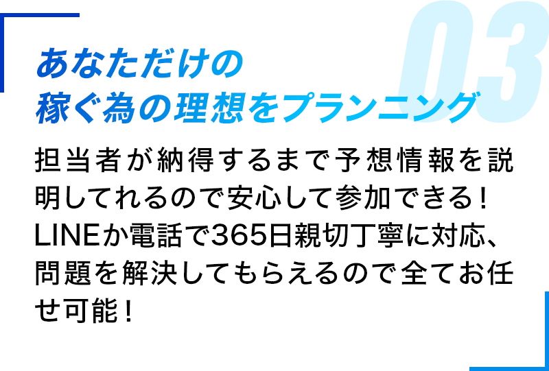 あなただけの稼ぐ為の理想をプランニング